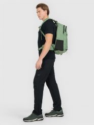 4F Spodnie trekkingowe membrana 5000 męskie - czarne M. Czarne trekkingi 4F, bez wzorów, ze skóry, za kostkę, bez zapięcia. Za 299.99 zł.