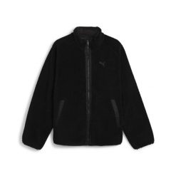 Męska dwustronna kurtka sherpa PUMA Black. Czarne kurtki Puma, l, bez wzorów, z tkaniny, bez kaptura. Za 363.99 zł.