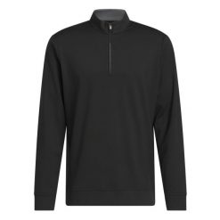 Klasyczna kurtka treningowa 1/4 zip adidas Ultimate365. Czarne kurtki Adidas, bez wzorów, bez kaptura, na golfa. Za 379.50 zł.