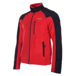 Polar męski Hi-Tec Monar - czerwony, Rozmiar XXL. Czerwone bluzy z polaru Hi-tec, m, bez wzorów, z materiału, bez kaptura. W wyprzedaży za 144.99 zł.