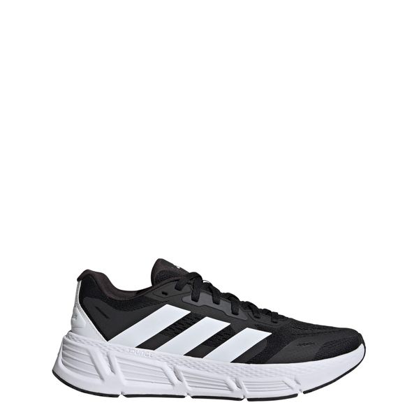 Buty Questar. Białe buty do biegania Adidas, bez wzorów, z materiału, bez zapięcia, do biegania. Za 299.00 zł.