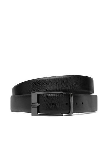 Armani Exchange Pasek 951060 CC236 54120 Czarny. Czarne paski Armani Exchange, bez wzorów, ze skóry. Za 329.99 zł.