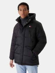 Tommy Jeans Kurtka zimowa DM0DM22249 Czarny Relaxed Fit. Czarne kurtki Tommy Jeans, na zimę, l, bez wzorów, z jeansu, bez kaptura. Za 1,199.00 zł.