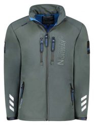 Geographical Norway Kurtka softshellowa "Richywood" w kolorze szarym rozmiar: L. Szare kurtki outdoor i hardshell Geographical Norway, l, bez wzorów, bez kaptura. Za 207.88 zł.