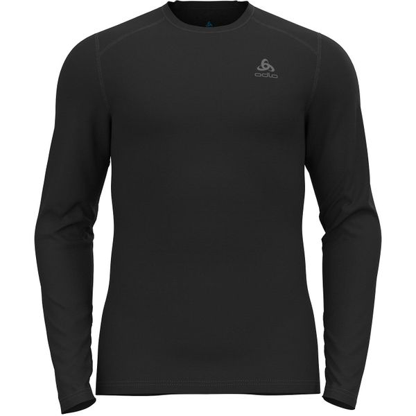 Longsleeve termoaktywny męski ODLO Fundamentals Active Warm Bl Top Crew Neck. Czarne bielizna termoaktywna ODLO, m, bez wzorów, z materiału, bez ramiączek, narciarskie. Za 159.99 zł.