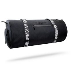 Torba sportowa GymBeam Barrel Black. Czarne torby na ramię GYMBEAM, bez wzorów, z materiału, na ramię, duże, bez dodatków. Za 98.90 zł.