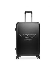 MEXX Walizka średnia MEXX-M-034-05 BLACK Czarny. Czarne walizki Mexx, bez wzorów, z tworzywa sztucznego, średnie. Za 319.99 zł.