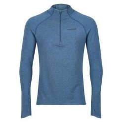 Bluza z zamkiem męska Inov-8 Train Elite Mid LSZ. Niebieskie bluzy Inov-8, m, bez wzorów, bez kaptura. Za 135.99 zł.