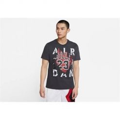 Koszulka sportowa męska Nike Air Jordan Aj5 85 Gfx. Czarne t-shirty sportowe Nike, bez wzorów, z bawełny, bez ramiączek. Za 269.00 zł.