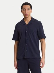 Guess Koszula M6GP10 K3079 Granatowy Regular Fit. Niebieskie koszule Guess, m, z aplikacjami, z bawełny, bez kołnierzyka, bez ramiączek. Za 339.99 zł.