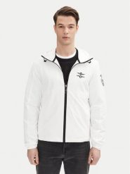 Aeronautica Militare Kurtka przejściowa 251AB2204CT3264 Biały Regular Fit. Białe kurtki Aeronautica Militare, m, bez wzorów, z syntetyku, bez kaptura. Za 959.99 zł.