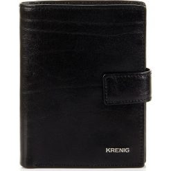 Skórzany portfel męski KRENIG El Dorado 11082 czarny - Czarny. Czarne portfele Krenig, bez wzorów, ze skóry. Za 185.99 zł.