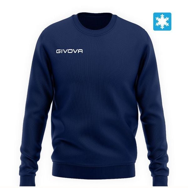 Bluza Givova Felpa Niebieskie Niebieskie. Niebieskie bluzy bez kaptura Givova, m, bez wzorów, z bawełny, bez kaptura. Za 88.10 zł.