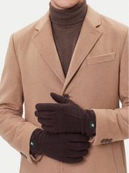 Beverly Hills Polo Club Rękawiczki CWBEO-BHPC-M6-011-AW26 Brązowy. Brązowe rękawiczki Beverly Hills Polo Club, bez wzorów, z dzianiny. Za 49.99 zł.