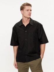Calvin Klein Jeans Koszula J30J325173 Czarny Relaxed Fit. Czarne koszule Calvin Klein Jeans, m, bez wzorów, z bawełny, bez kołnierzyka, bez ramiączek. Za 239.99 zł.