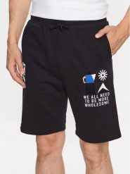 Only & Sons Szorty sportowe 22025416 Czarny Relaxed Fit. Czarne krótkie spodenki sportowe Only & Sons, l, bez wzorów, z bawełny. Za 79.99 zł.