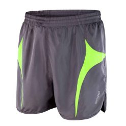 Spodenki Do Biegania Dla Dorosłych Unisex MicroLite. Szare szorty SPIRO, bez wzorów, sportowe. Za 105.99 zł.