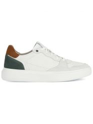 Geox Skórzane sneakersy "Deiven" w kolorze białym rozmiar: 42. Białe buty sportowe casual Geox, bez wzorów, bez zapięcia. Za 233.33 zł.