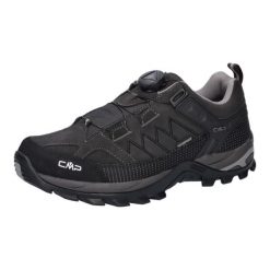 Buty trekkingowe męskie CMP Rigel Low Fitgo Wp. Czarne buty trekkingowe CMP, bez wzorów, bez zapięcia. Za 429.99 zł.