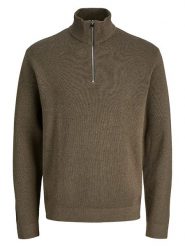 Jack & Jones Sweter w kolorze khaki rozmiar: XL. Brązowe swetry nierozpinane Jack & Jones, xl, bez wzorów, bez kołnierzyka, bez ramiączek. Za 149.95 zł.