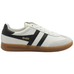 Sneakersy ze skóry Gola Cyclone. Białe buty sportowe casual Gola, bez wzorów, z gumy, bez zapięcia. Za 449.00 zł.