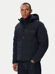Tommy Hilfiger Kurtka zimowa MW0MW45273 Granatowy Regular Fit. Niebieskie kurtki Tommy Hilfiger, na zimę, m, bez wzorów, z syntetyku, bez kaptura. Za 1,299.00 zł.