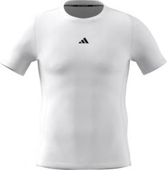 Koszulka kompresyjna adidas Techfit. Białe odzież kompresyjna Adidas, l, bez wzorów, z materiału, na fitness i siłownię, techfit (adidas). Za 155.75 zł.