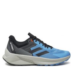 Buty do biegania adidas. Niebieskie buty do biegania Adidas, bez wzorów, bez zapięcia, do biegania, adidas terrex. Za 499.99 zł.
