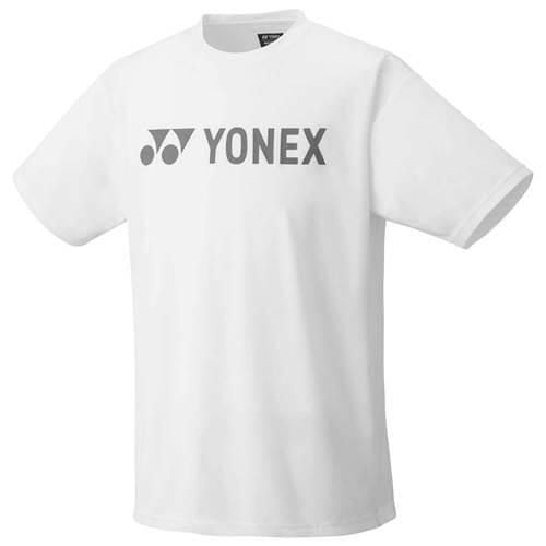 Koszulka sportowa męska Yonex CTYM00464W. Białe t-shirty sportowe YONEX, bez wzorów, z poliesteru, bez ramiączek, tenisowe. Za 100.00 zł.
