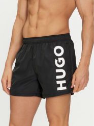 Hugo Szorty kąpielowe Abas 50513979 Czarny Regular Fit. Czarne kąpielówki Hugo, m, bez wzorów, z syntetyku. Za 179.99 zł.