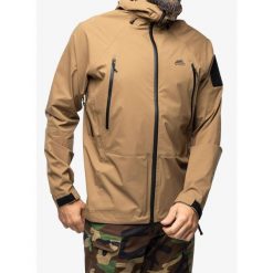 Kurtka przeciwdeszczowa męska Helikon-Tex Squall Hardshell. Brązowe kurtki outdoor i hardshell Helikon-Tex, m, bez wzorów, z hardshellu, bez kaptura. Za 996.99 zł.