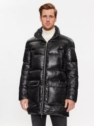 KARL LAGERFELD Kurtka puchowa 455002 534513 Czarny Regular Fit. Czarne kurtki KARL LAGERFELD, m, bez wzorów, z puchu, bez kaptura. Za 2,329.00 zł.