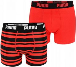 Bokserki majtki męskie bawełniane czerwone 2 pary PUMA. Czerwone bokserki Puma, m, bez wzorów, z bawełny. Za 57.00 zł.