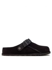 Birkenstock Sandały Lutry 1025323 Czarny. Czarne sandały Birkenstock, ze skóry, bez zapięcia. Za 579.99 zł.