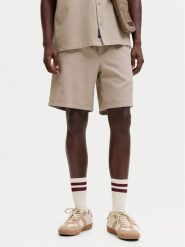 Jack & Jones Szorty materiałowe Jaiden 12295862 Beżowy Relaxed Fit. Brązowe szorty Jack & Jones, l, bez wzorów, z bawełny. Za 89.99 zł.