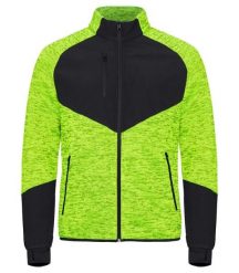 Clique Kurtka Haines polar z softshellem - ciepła, widoczna. Żółte kurtki CLIQUE, m, bez wzorów, z dzianiny, bez kaptura. Za 284.54 zł.