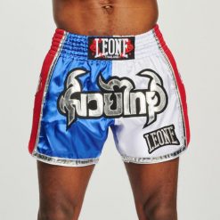 Spodenki treningowe męskie LEONE 1947 Siam Thai. Białe krótkie spodenki sportowe LEONE 1947, m, bez wzorów. Za 279.99 zł.
