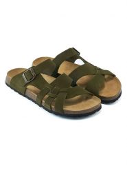 Mandel Skórzane klapki w kolorze khaki rozmiar: 42. Brązowe klapki Mandel, ze skóry. Za 114.44 zł.