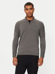 Boss Sweter Perform-X_QZ 50498525 Szary Regular Fit. Szare swetry rozpinane Boss, m, bez wzorów, z bawełny, bez kołnierzyka, bez ramiączek. Za 619.99 zł.