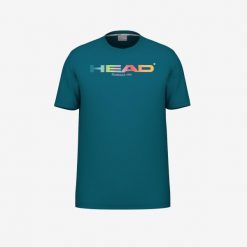 Koszulka Head Rainbow. Niebieskie t-shirty sportowe Head, bez wzorów, bez ramiączek, tenisowe. W wyprzedaży za 136.00 zł.