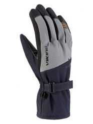 Viking Rękawiczki narciarskie "Diran" w kolorze granatowo-szarym rozmiar: 9. Niebieskie rękawiczki Viking, bez wzorów, ze skóry. Za 165.71 zł.