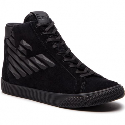 Sneakersy EA7 EMPORIO ARMANI - X8Z005 XK007 00002 Black. Czarne buty sportowe casual marki EA7 Emporio Armani, ze skóry ekologicznej. Za 889.00 zł.