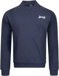 Męska bluza z kapturem Jeep Bomber Neck w kolorze niebieskim. Niebieskie bluzy z kapturem Jeep, m, bez wzorów, z bawełny, bez kaptura. Za 98.07 zł.