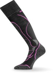 Skarpety narciarskie Lasting STW 984 Merino. Czarne skarpety LASTING, z aplikacjami, z elastanu. Za 129.90 zł.