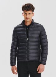 PAKO LORENTE – Czarna kurtka pikowana. Czarne kurtki Pako Lorente, na jesień, bez wzorów, bez kaptura. Za 299.99 zł.