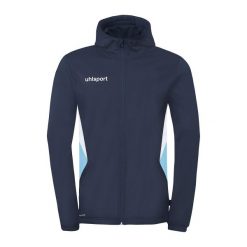 Bluza treningowa męska Uhlsport Equipe 29. Białe bluzy z kapturem Uhlsport, m, bez wzorów, z materiału, z kapturem. Za 196.13 zł.