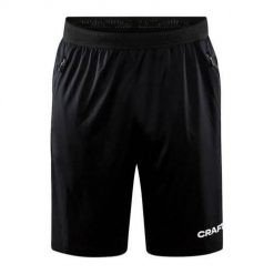Spodnie treningowe męskie Craft Evolve Zip Pocket. Czarne buty treningowe Craft, bez wzorów, na fitness i siłownię. Za 222.00 zł.