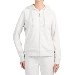 Bluza damska 4F z kapturem, regular fit. Szare eleganckie półbuty 4F, bez wzorów, z bawełny, z otwartym noskiem, bez obcasa, na płaskiej podeszwie, bez zapięcia. Za 120.99 zł.