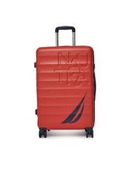 Nautica Walizka średnia CWBEO-NTC-KS-004-07-M Czerwony. Czerwone walizki Nautica, bez wzorów, z tworzywa sztucznego, średnie. Za 349.99 zł.