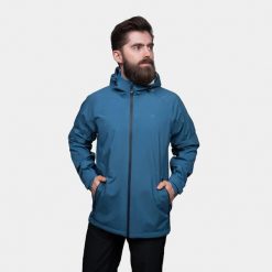 Kurtka męska 2,5 warstwowa Alpinus Girdiman 20 000 mm H2O. Niebieskie kurtki Alpinus, m, bez wzorów, bez kaptura. Za 479.00 zł.